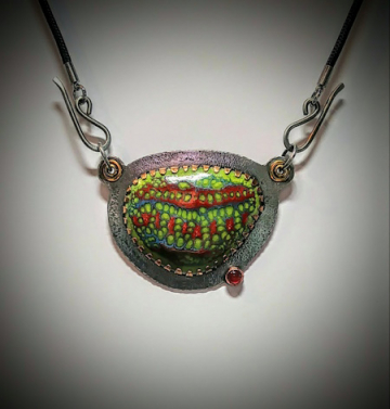 Enamel & Carnelian Necklace