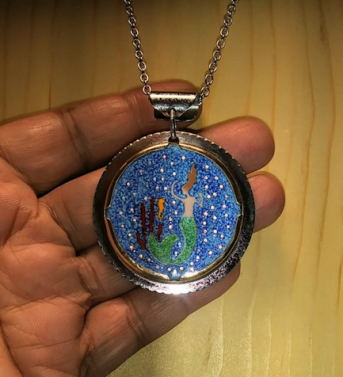 Enamel 'Mermaid's Lair' Necklace