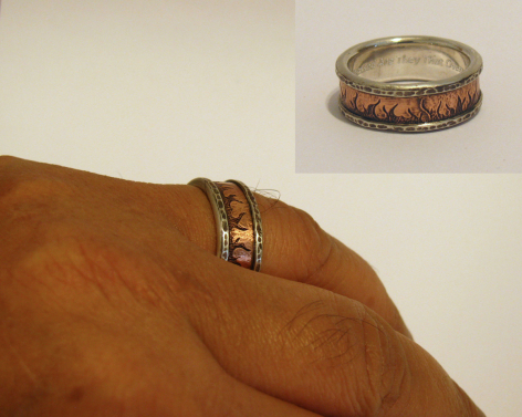 Ring of Fire - copper, silver 