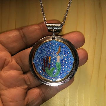 Enamel 'Mermaid's Lair' Necklace