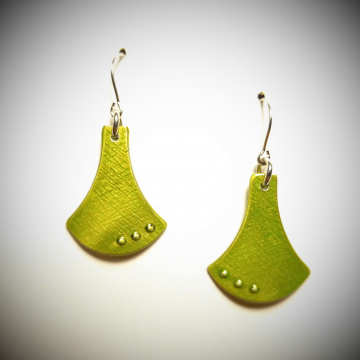 Green Bell Earrings