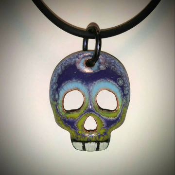 Enamel Skull 1