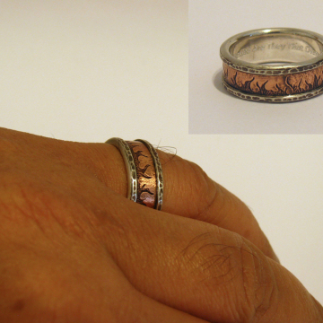 Ring of Fire - copper, silver 
