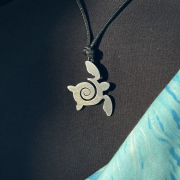 Sea Turtle Open Swirl Pendant